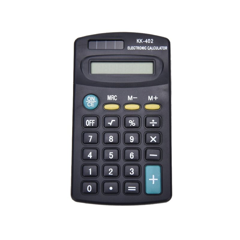 Портативный 8-битный калькулятор, Универсальный электронный калькулятор на батарейках, практичные школьные и офисные принадлежности