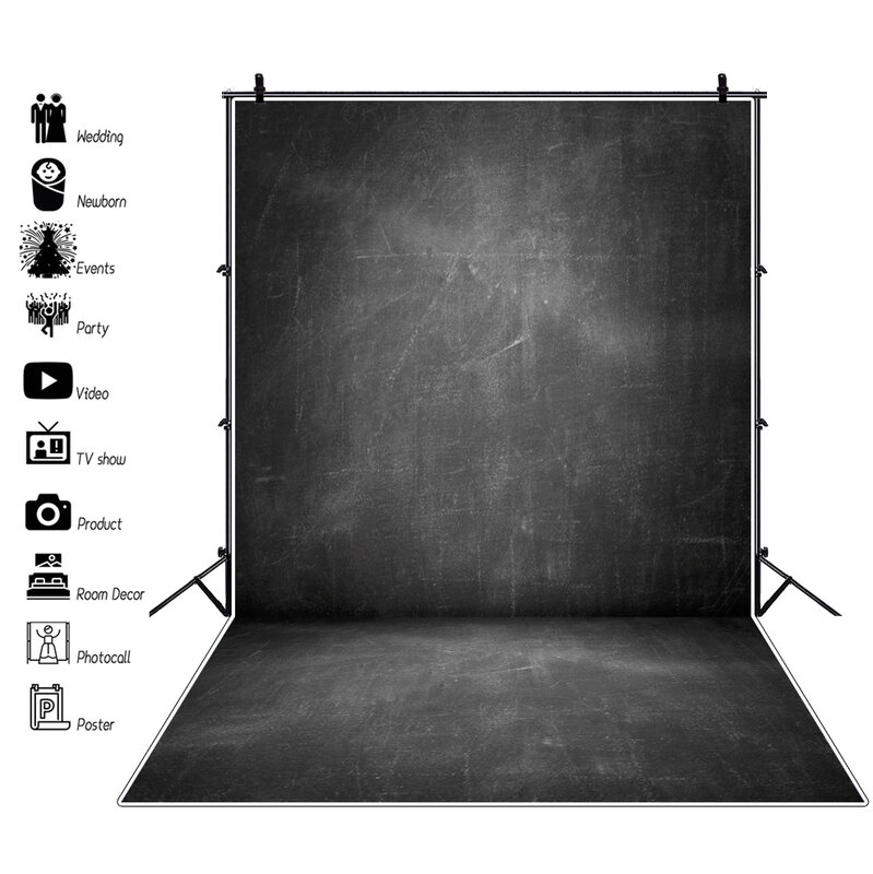 Laeacco Vinyl Backdrops Magic Abstract Gradient Solid Color Of Wall Texture Wooden Floor Party Baby Portrait Photo Backgrounds