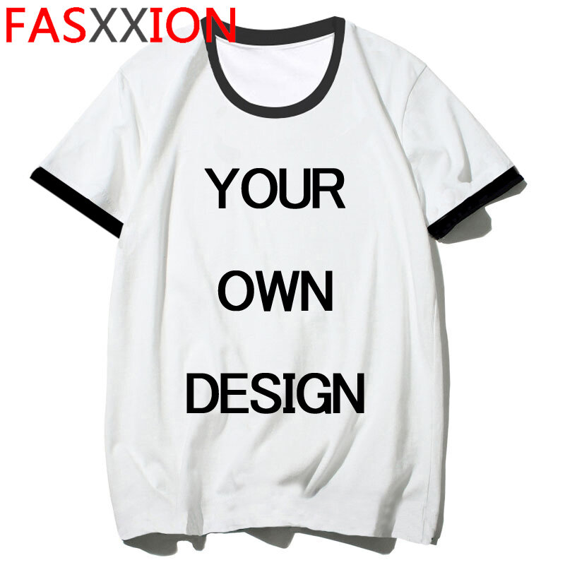 ที่กำหนดเองของคุณเอง Unisex T เสื้อผู้ชายผู้หญิงที่กำหนดเองของคุณพิมพ์ภาพโลโก้เสื้อยืดคู่ DIY Graphic Tshirt ชายหญิง