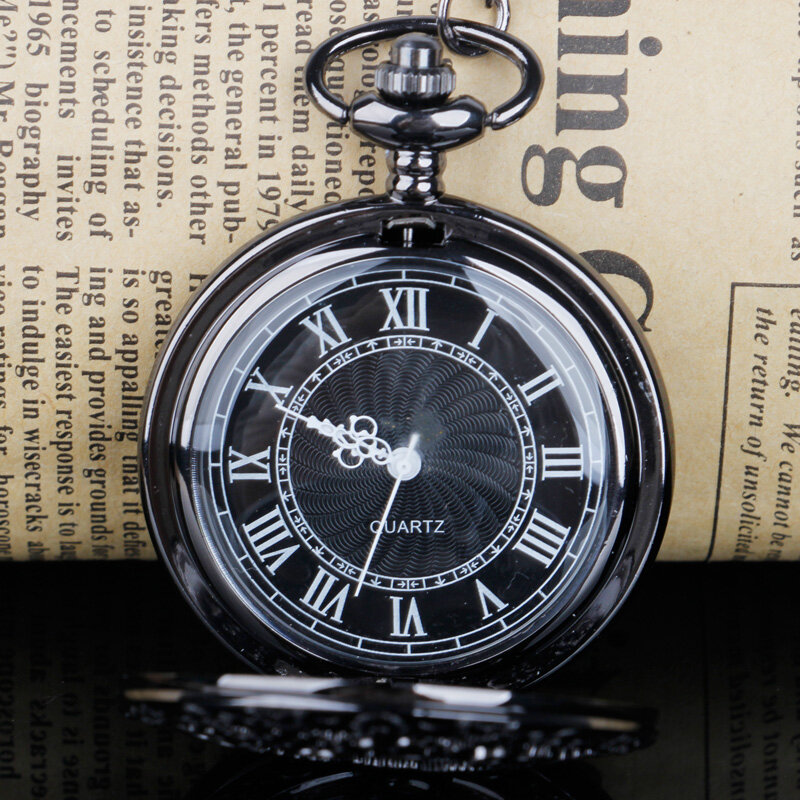 Cobre Steampunk Quartz Relógio De Bolso Engrenagem Oco Colar Pingente Relógio Com Corrente Das Mulheres Dos Homens Presentes
