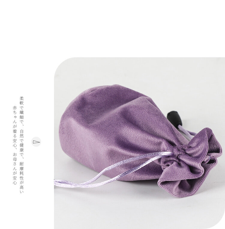 20 unids/lote 6x12,5 cm negro/púrpura/marrón/gris/verde fondo redondo dulce bolsa de dulces bolsas de cordón de terciopelo de seda favores de la boda