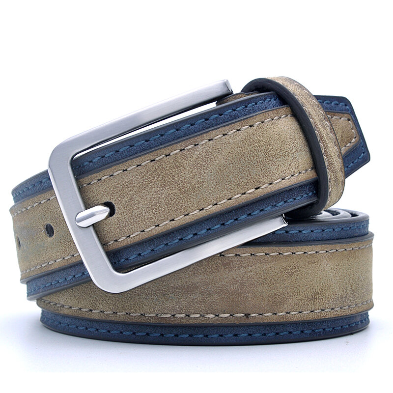 Cintura in pelle da uomo per Jeans cinturino di lusso Designer occidentale cintura per pantaloni da uomo cintura moda classica fibbia ad ardiglione Vintage