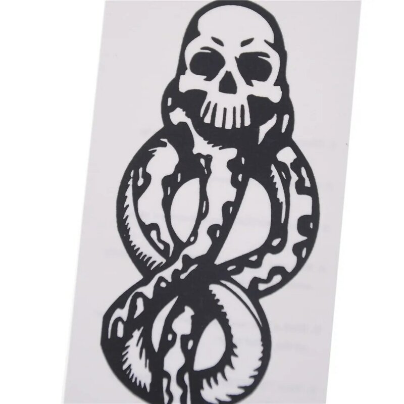 Pegatinas de tatuajes de los Death Eaters, accesorios de Cosplay y baile, pegatina artística de brazo, marcas oscuras, 5 uds.
