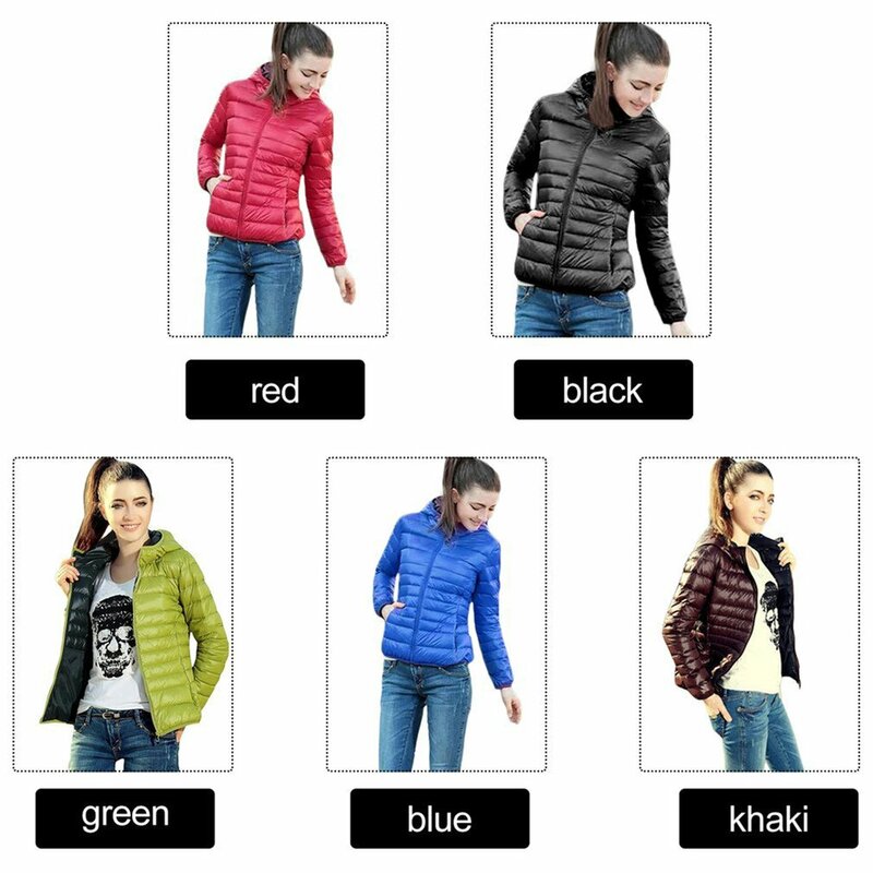 女性の長袖フード付き薄手の綿ジャケット,カジュアル,暖かい,ショート,コート,秋冬