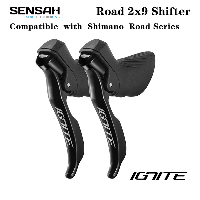 Sensah ignite road bike shifters 2x8 2x9 2x10 velocidade alavanca do freio 16/18/20 velocidade bicicleta desviador para shimano sora tiagra claris