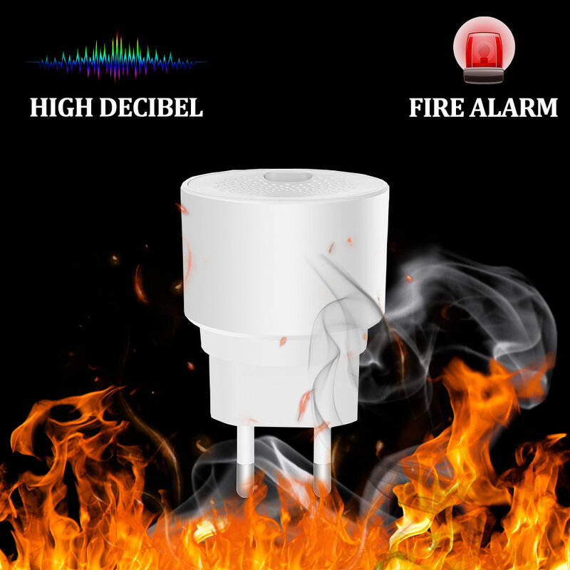 Tuya Smart Leben Gas Detektor Sensor WiFi Leck Alarm Gas Detektor APP Control Leck Detektor Gas Alarm, keine Batterien Entweder