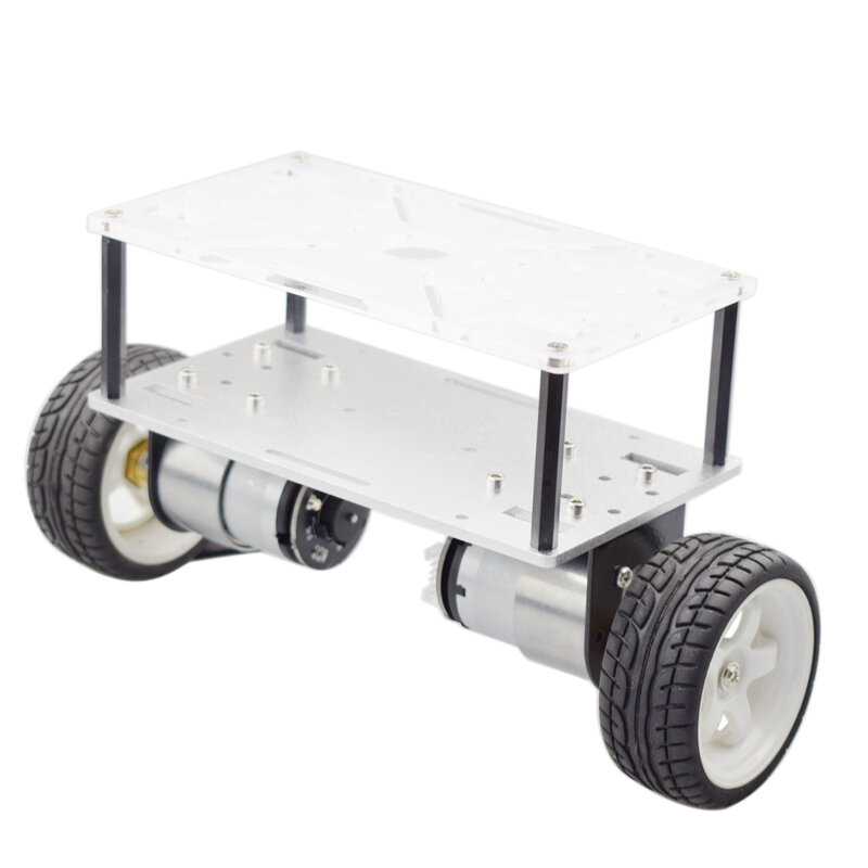 Cheaspest doppio telaio Arduino 2WD auto bilanciamento Robot Car Kit con 2 pezzi Encoder Motor per Raspberry Pi DIY STEM Toy Parts