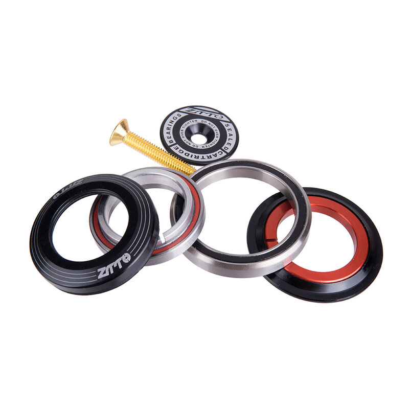 Bicycle Headset 42mm 52mm CNC 1 1/8"-1 1/2" MTB Bearing Straight And Tapered Tube Fork IS42 IS52 Steer Column Integrated System
