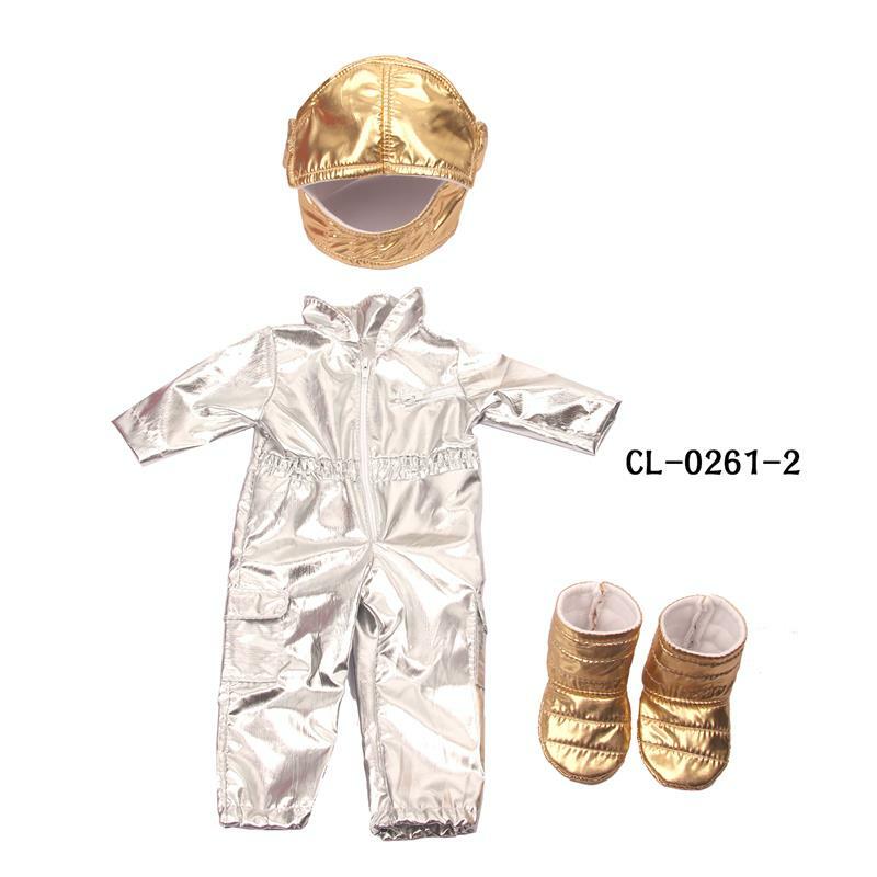 2021新個性宇宙飛行のためのスーツフィット43センチメートルベビードール17インチameican人形4色人形の服アクセサリーおもちゃ