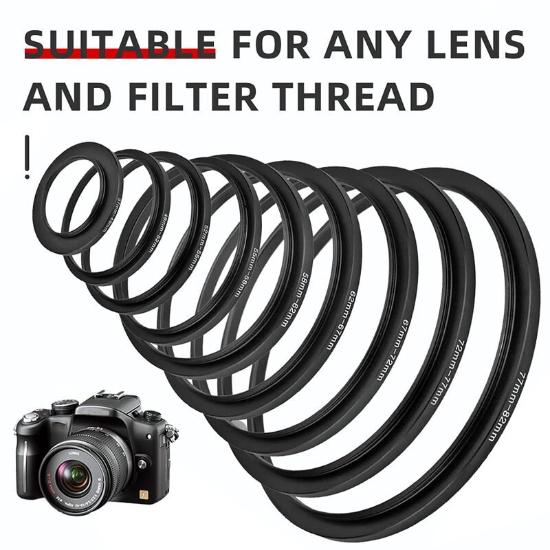 Anillo metálico de regulador de lente, accesorios para herramientas de cámara, nuevo, 40,5-67, 40,5mm-67mm, 40,5mm a 67mm