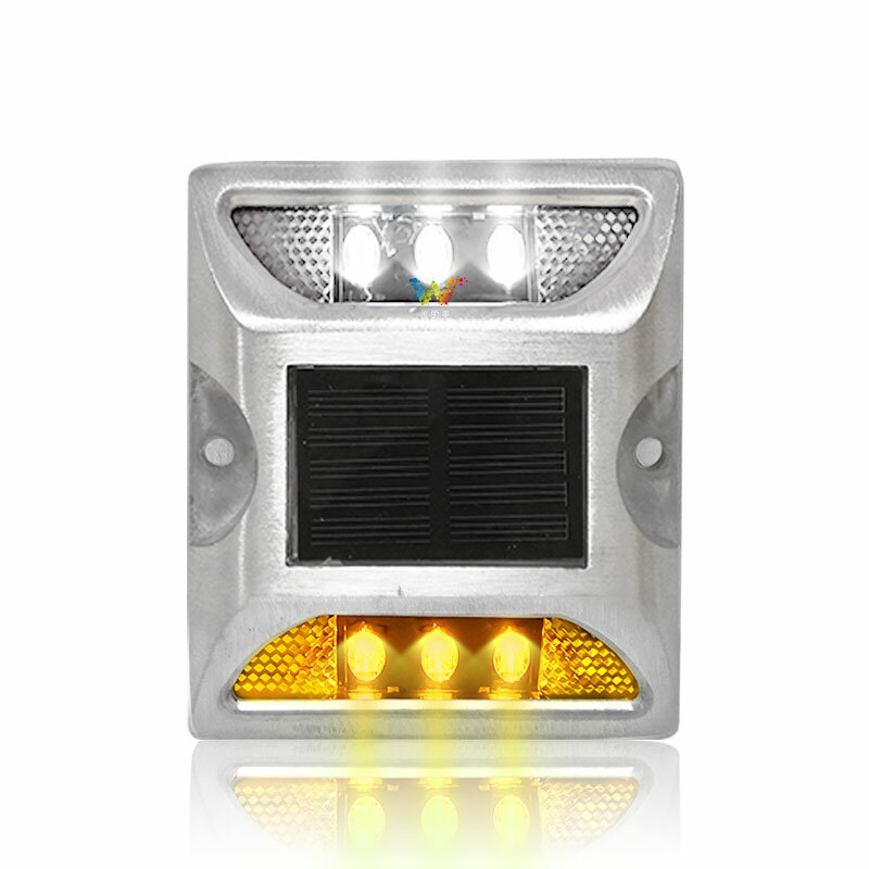 Alumínio Solar Raised Stud Maker, Dual Colors, Deck Dock, Luz LED, Estrada, Caminho