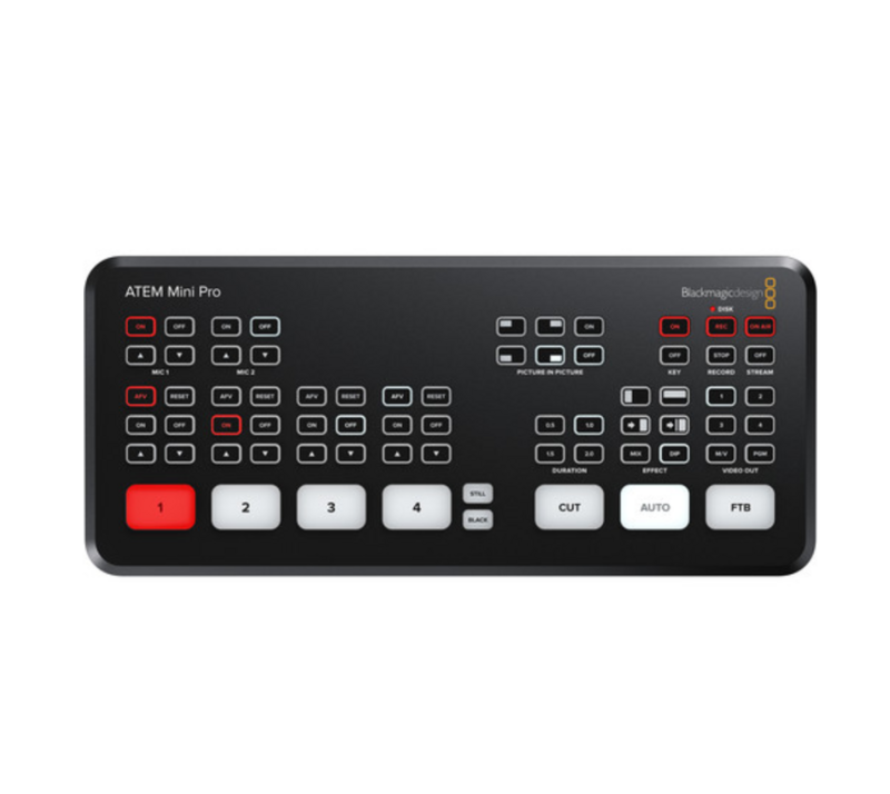 Оригинальный Blackmagic Design ATEM Mini Pro / ATEM Mini HDMI Live Stream Switcher мульти-просмотр и запись новые функции