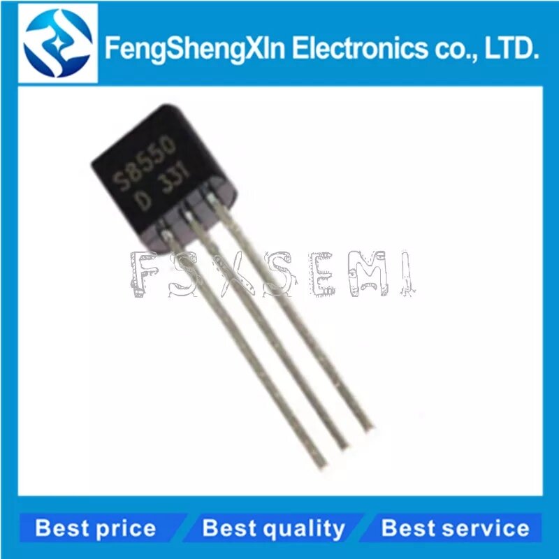 Transistor de puissance à courant élevé, S8050, S8050D, S8550, S8550D, SS8550D, SS8550, SS8050, SS8050D, TO-92, lot de 100 pièces