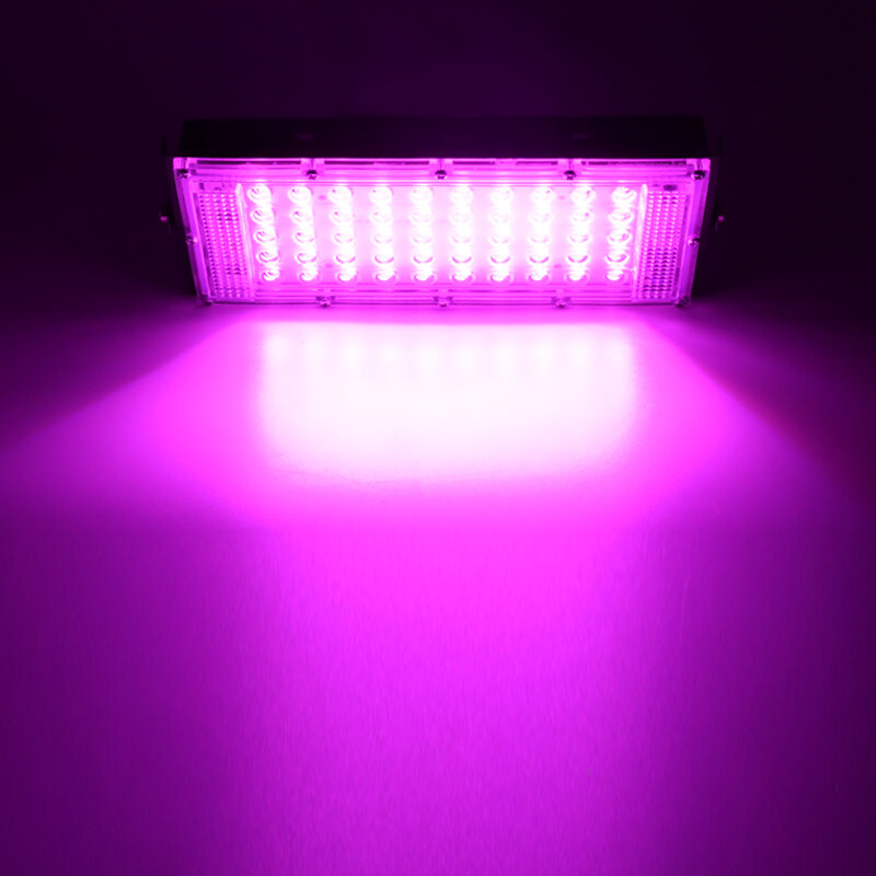 LED تنمو ضوء فيتو مصباح التيار المتناوب 220 فولت 50 واط LED الطيف الكامل الكاشف داخلي في الهواء الطلق الدفيئة النبات النباتات المائية الأضواء