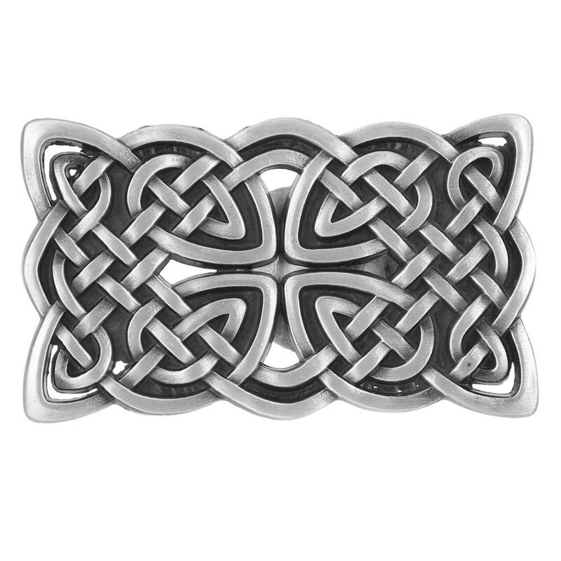 Classic silver square pattern belt buckle Western-style jeans accessories suitable for 4CM belt