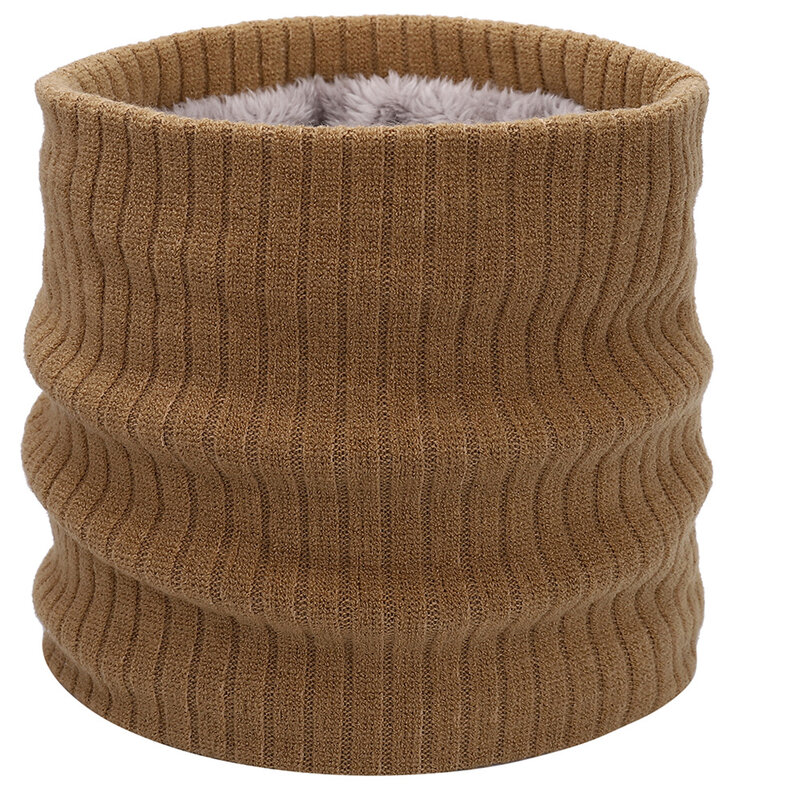 Bufanda de senderismo Unisex para invierno, bufanda de punto de piel sintética, cálida, gruesa, suave, gruesa, circular