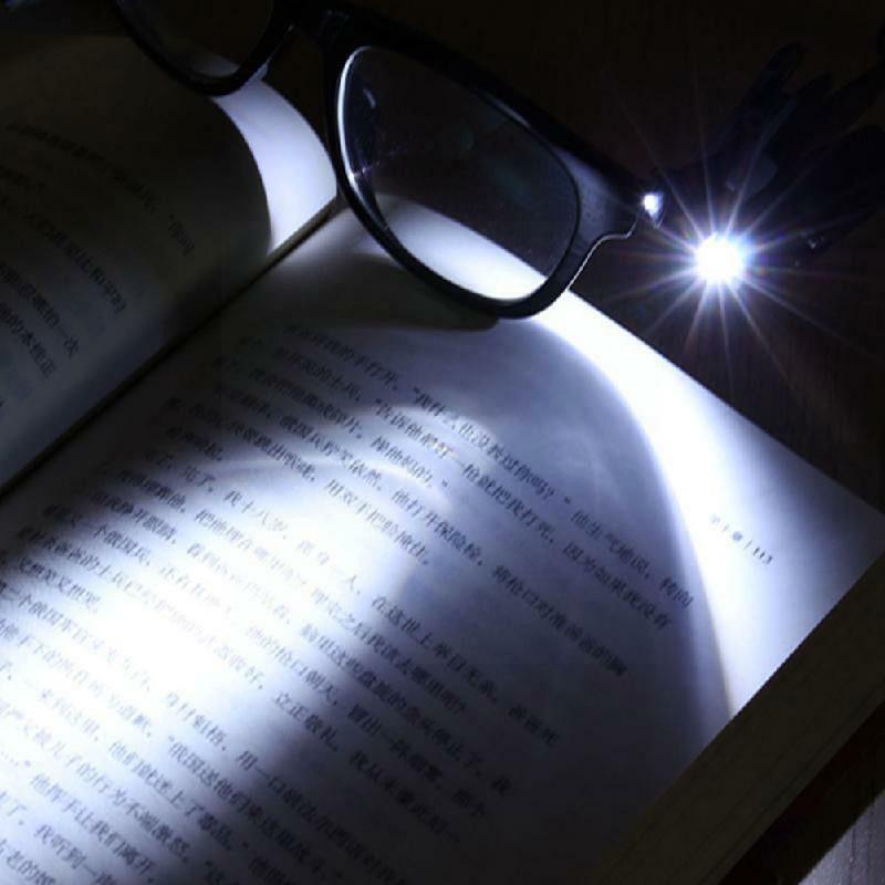 Regulowana Mini lampka do czytania Led nowe szklanki z podświetleniem LED uniwersalna latarnia przenośna lampka do czytania klips świetlny książka elastyczna książka oko S3O4