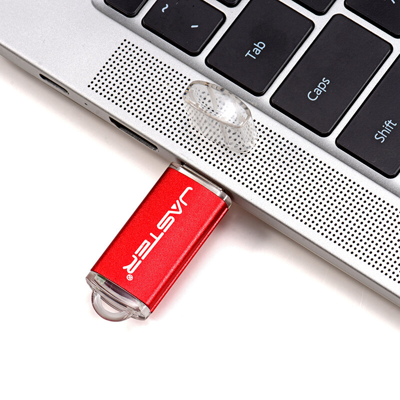 JASTER Bút Mini USB Đèn LED 4Gb 8Gb 16Gb 32Gb 64Gb 128Gb Pendrive kim Loại Usb 2.0 Flash Drive Thẻ Nhớ Usb