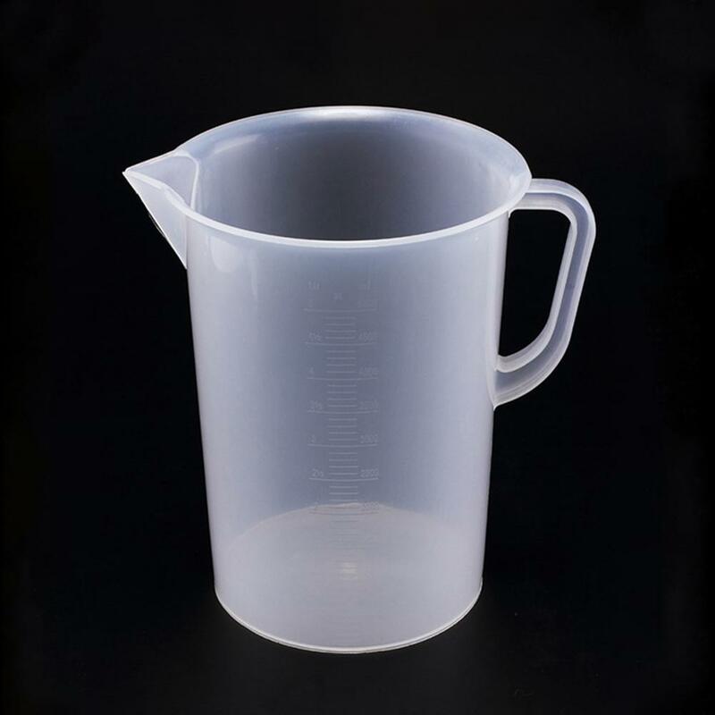 Taza medidora de plástico transparente, jarra para líquidos con asa, herramienta de cocina, 50/100/250/500/1000ml
