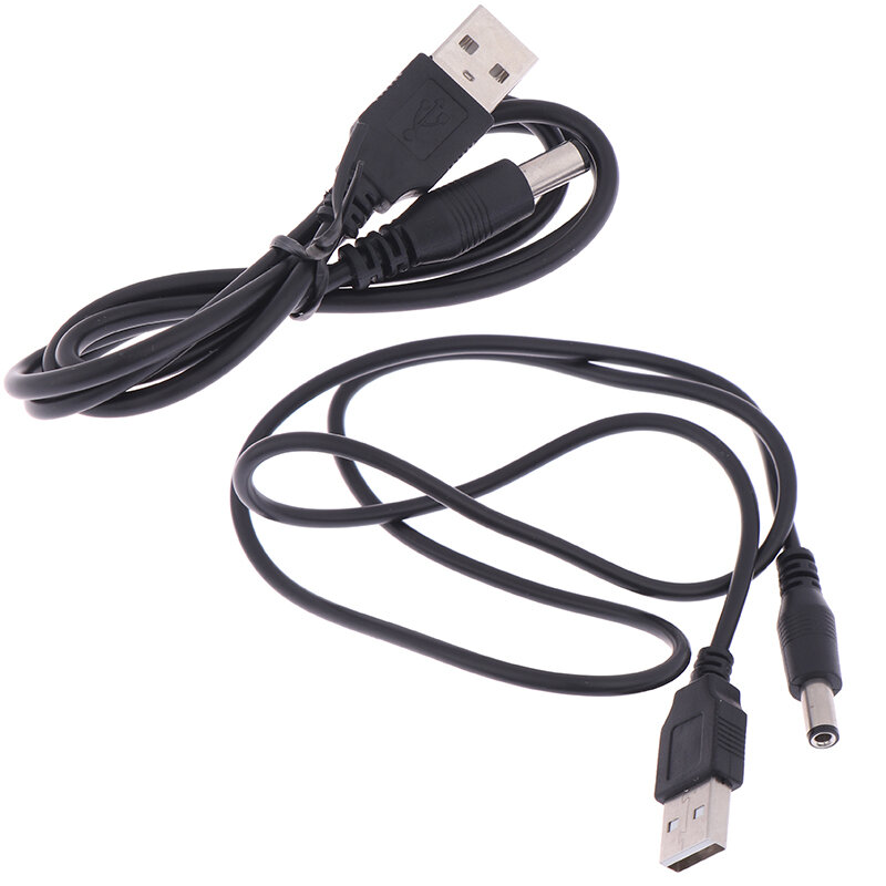 Cable de alimentación de cargador USB de 5V a CC, Conector de enchufe de 5,5mm, 80cm, para reproductor MP3/MP4