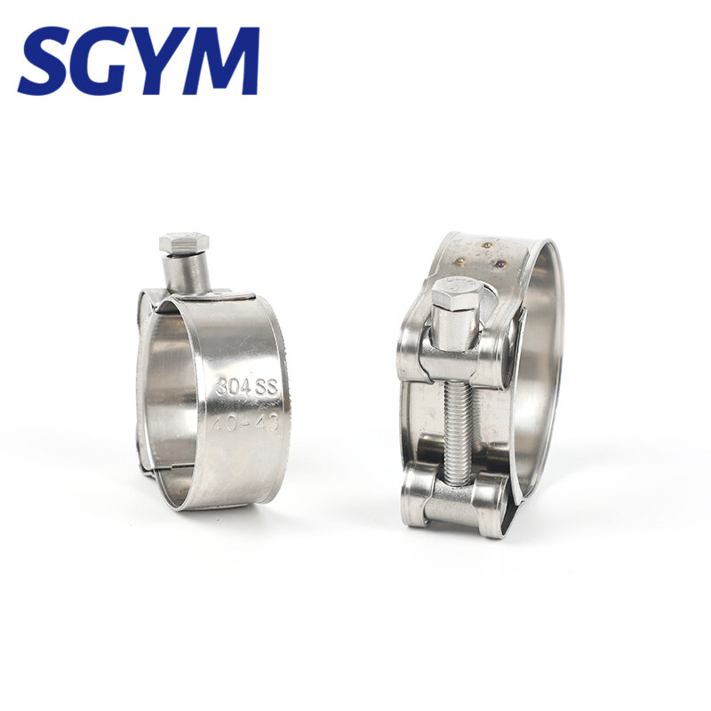 304 Stainless Steel Strengthens The Clamp Hose Clamp Circular Air Water Pipe Fuel Hose Clips Of Water Pipe Fasteners Clamps