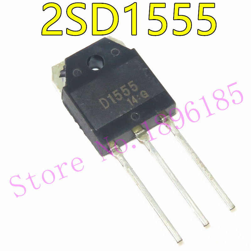 1 Stks/partij 2SD1555 D1555 TO-3PF In Voorraad Npn Triple Diffuus (Planar Silicon Transistor)