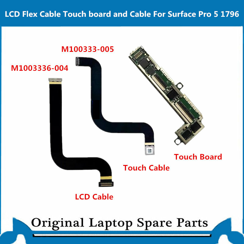 Original lcd stiker cabo para microsoft surface pro 5 pro 6 1796 antena wi fi kick suporte placa de toque alto-falante câmera