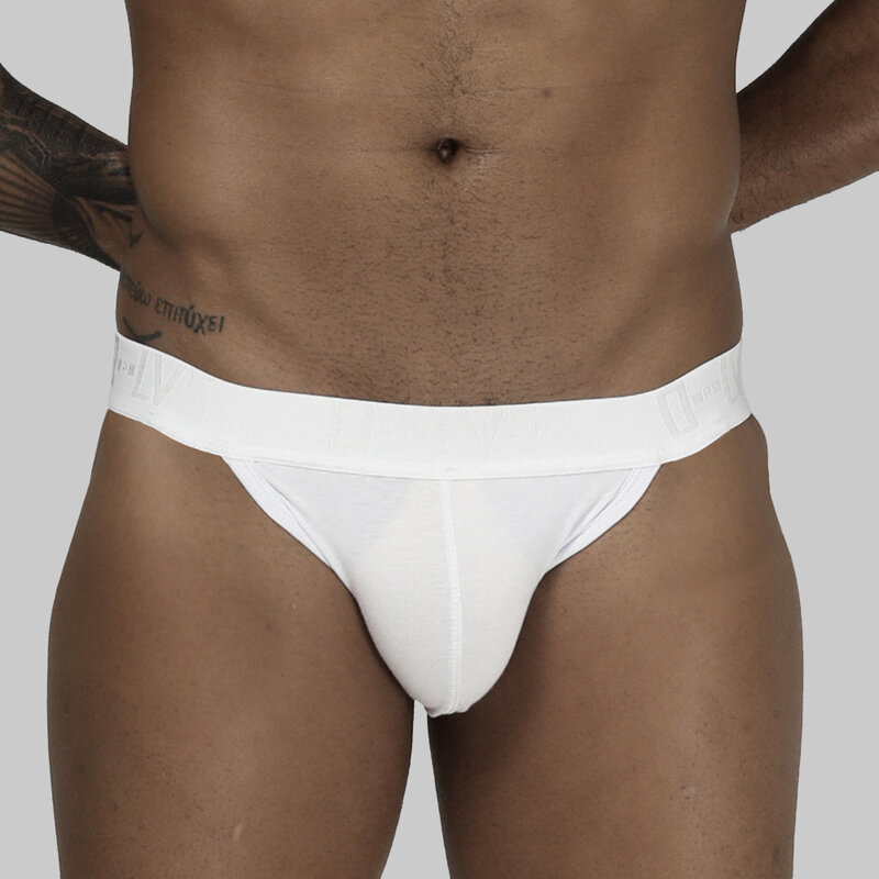ORLVS  Men's Underwear Sexy Briefs Thong Jockstrap Pouch Cuecas Man Cotton Panties Thongs Mesh Underpants Gay Slip Homme Srting