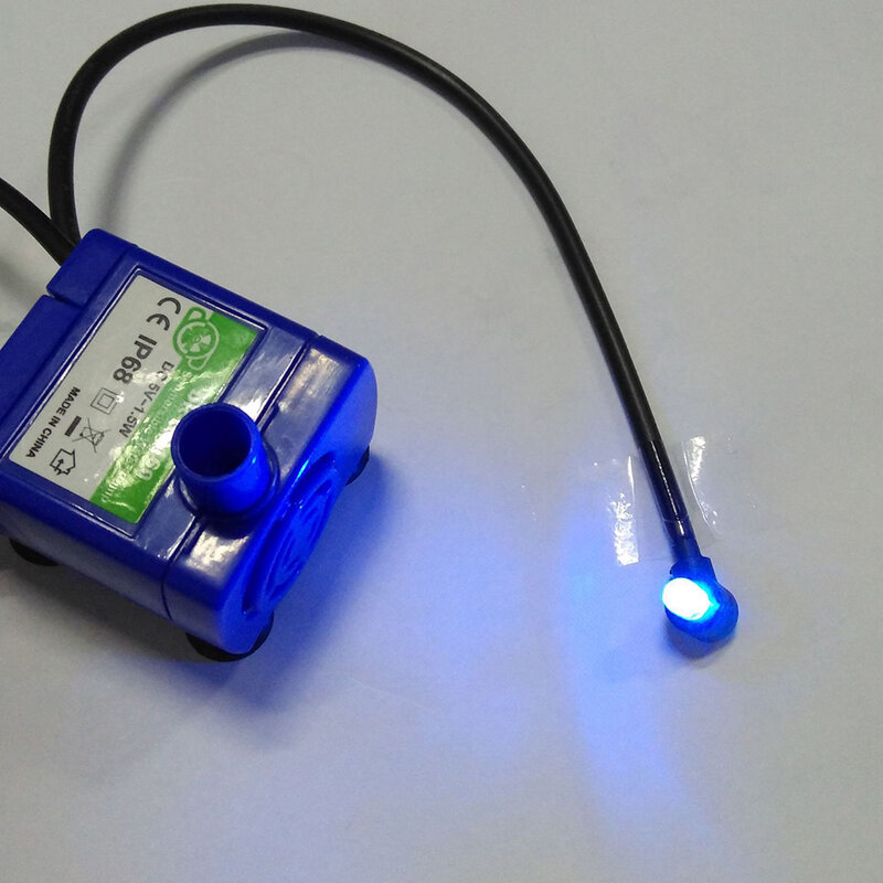 Interfejs USB unikalna konstrukcja niebieska pompa DR-DC160 z niebieskie światło Led na automatyczny dozownik wody dla zwierząt artykuły dla zwierząt