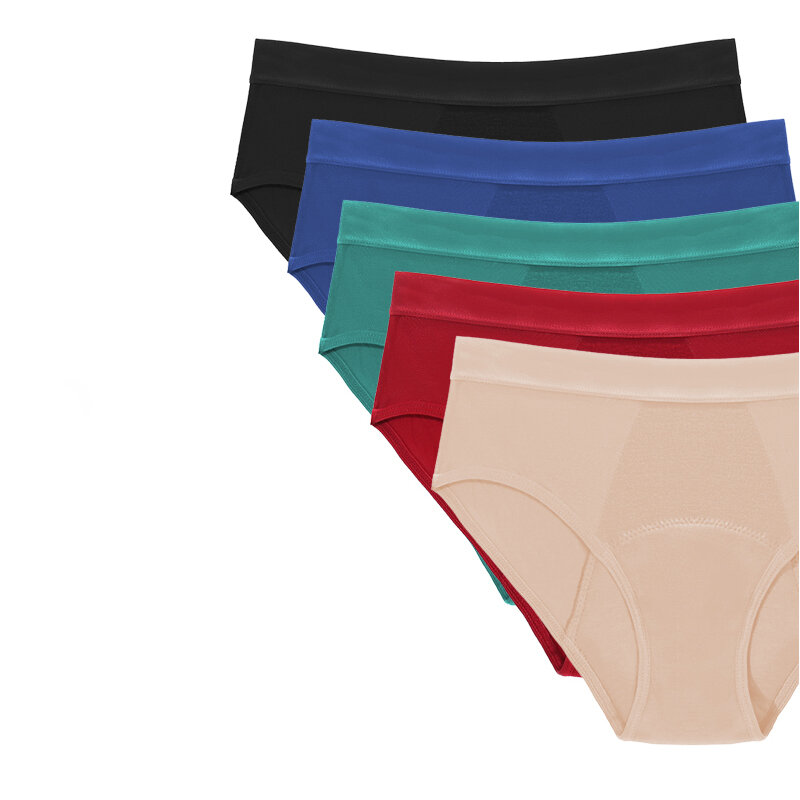 Sous-vêtements Menstruels pour Femme, Culottes Imperméables et Absorbantes en Bambou, Slips Lourds pour Incontinence
