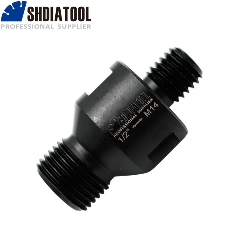 SHDIATOOL 1pc Different thread adapter Connection Converter for M10 M14 5/8-11 or M16 Thread To Gas 1/2 inch Fit CNC Machine