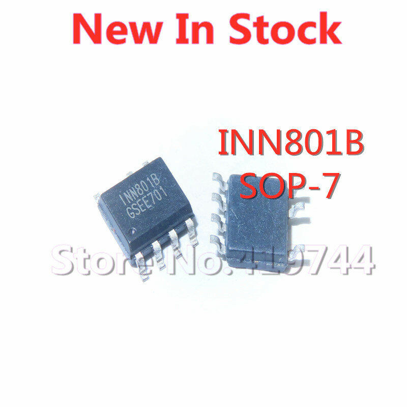 Chip de alimentación LCD INN801B INN801BGS SOP-7 SMD, nuevo y original IC, 5 unids/lote