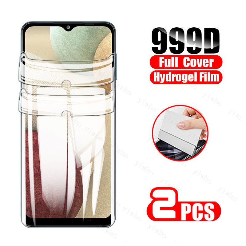 4-in-1 Hydrogel Film for Samsung Galaxy A12 2020 protective film samsun a 12 A125F 6.5" screen protector film safety not glass