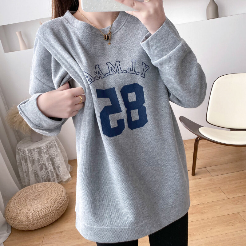 Pregnant Women Spring Autumn Hoodies For Nursin Mothers Wear O-Neck Pullover Sweatshirt Women Hoodie Maternity Clothes  8542