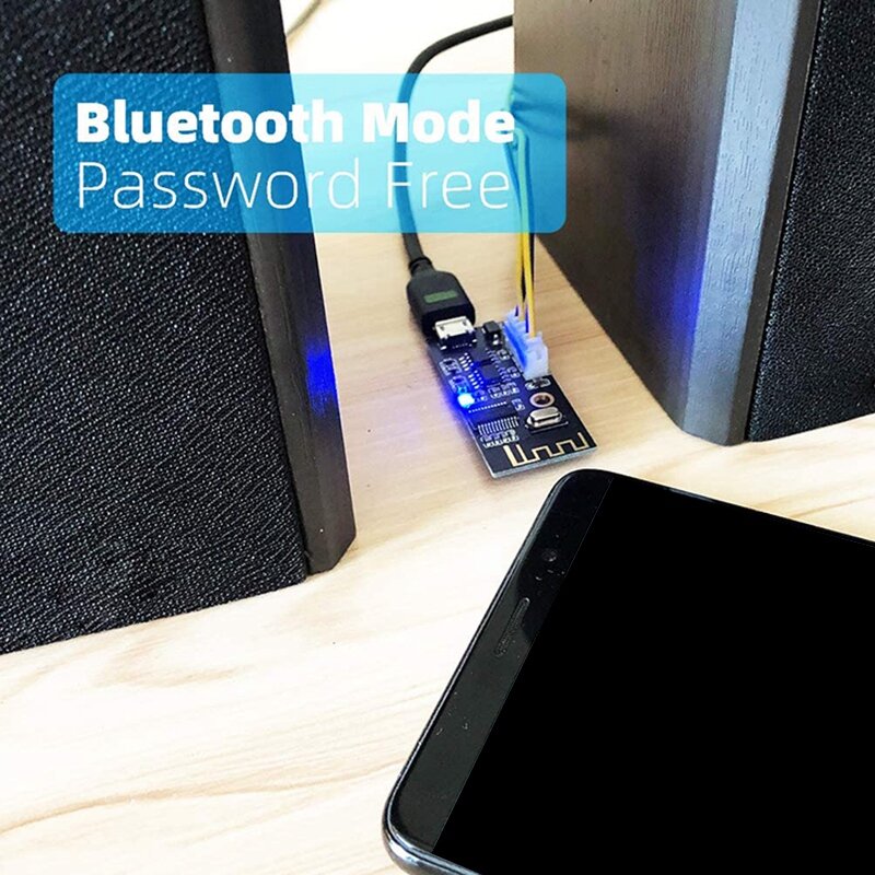 RISE-Bluetooth Amplifier Board, 5W +5W Output Power, DC 3.7V-4.2V/5V Mini Bluetooth Speaker Board