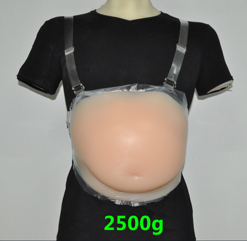 8-10 Maand 2500G Siliconen Nep Zwangere Buik Kunstmatige Jelly Belly Tummy Pad Kunstmatige Baby Tummy Bump Silicone buik Vrouw