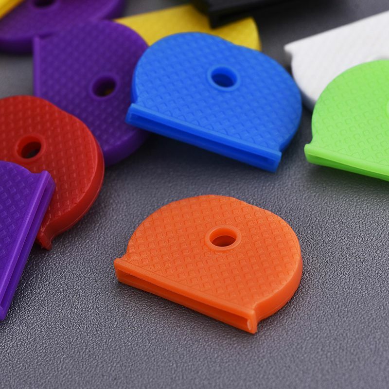 24 tapas de llave con cubierta de llave Flexible para una fácil identificación de las llaves de la puerta, Multicolor