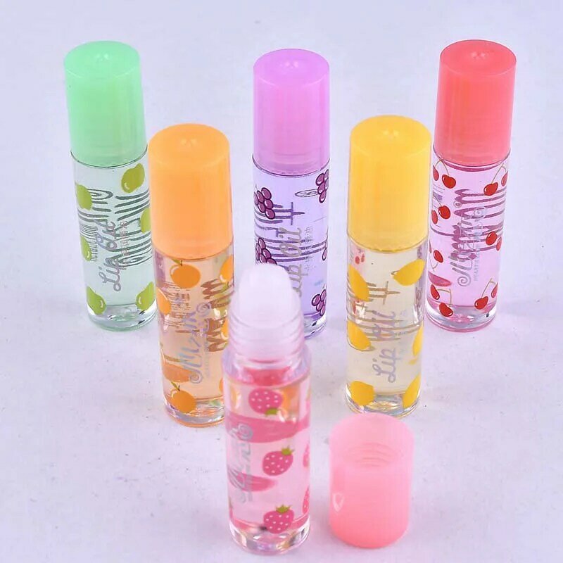 딸기 수화 아름다운 립글로스 꽃 무색 립글로스 액체 투명한 립글로스 오일 여성용 입술 색조 관리