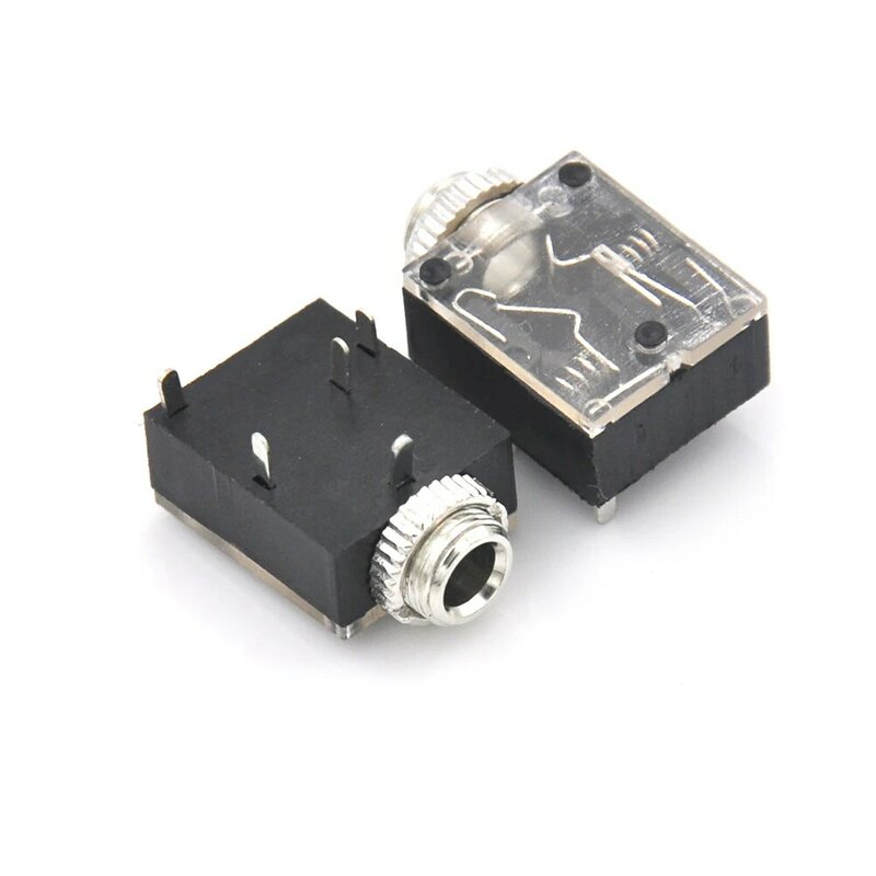 Connecteur de prise Jack 3.5mm, 5 broches, 10 pièces/lot, pour casque d'écoute, stéréo, montage sur circuit imprimé femelle