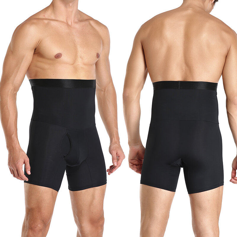 Mens Body Shaper Compression Shorts Boxer breve vita Trainer pancia controllo dimagrante cintura modellistica cintura Anti sfregamento intimo