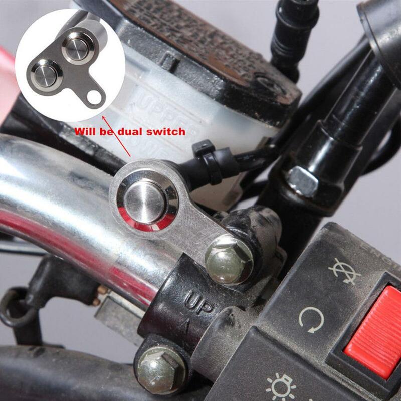 Interruptor de manillar de motocicleta montaje ajustable impermeable cuerno arranque del motor Kill