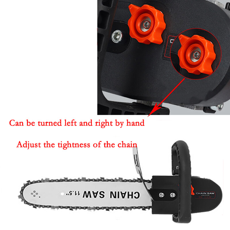 11.5 "Chainsaw เปลี่ยน100 125 150มุมไฟฟ้าอุตสาหกรรมขัดดัดแปลง Chainsaw Stand Converter DIY เครื่องมือ