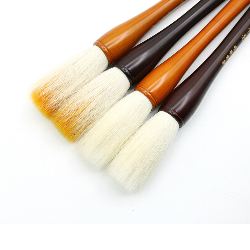 Pincel de caligrafía China, pluma de pintura con forma de tolva tradicional, pluma de lana, pincel de pelo múltiple, Tinta China