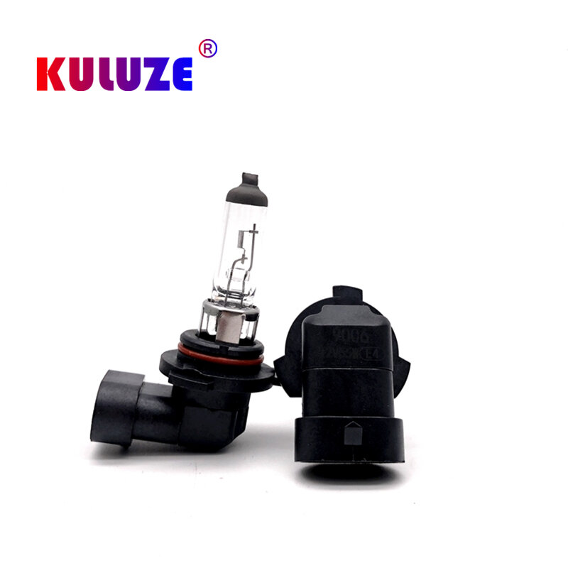 KULUZE – phares de voiture Super lumineux, ampoule halogène 9006 HB4 55W 12V 3500K, antibrouillard clair, lampe de conduite P22d, 2 pièces