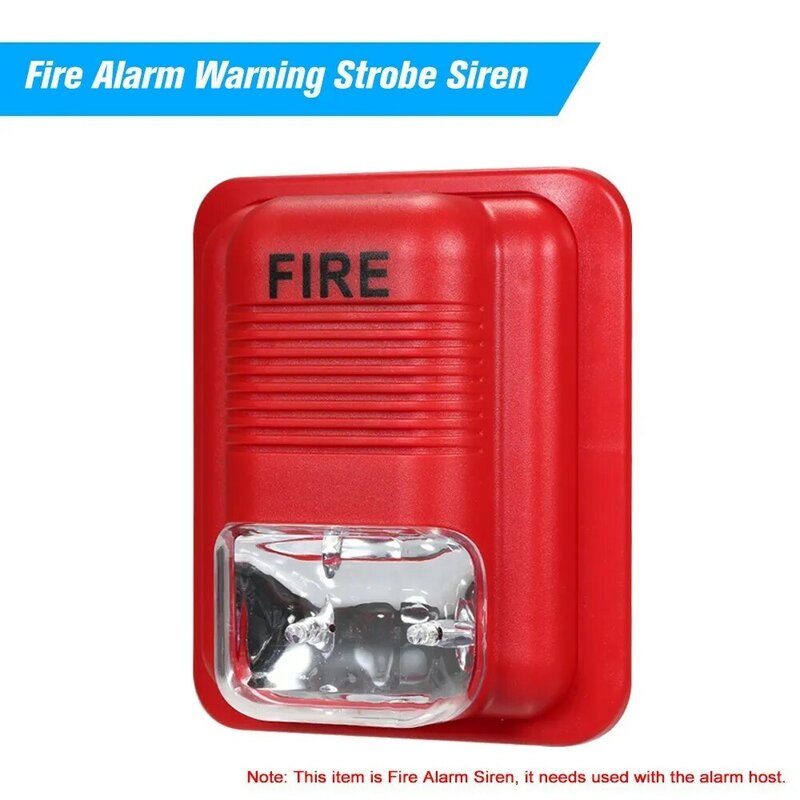 Fire Alarm Waarschuwing Strobe Sirene Beveiligingssysteem Geschikt Worden Gebruikt In Kantoor Winkel Hotel Restaurant Etc