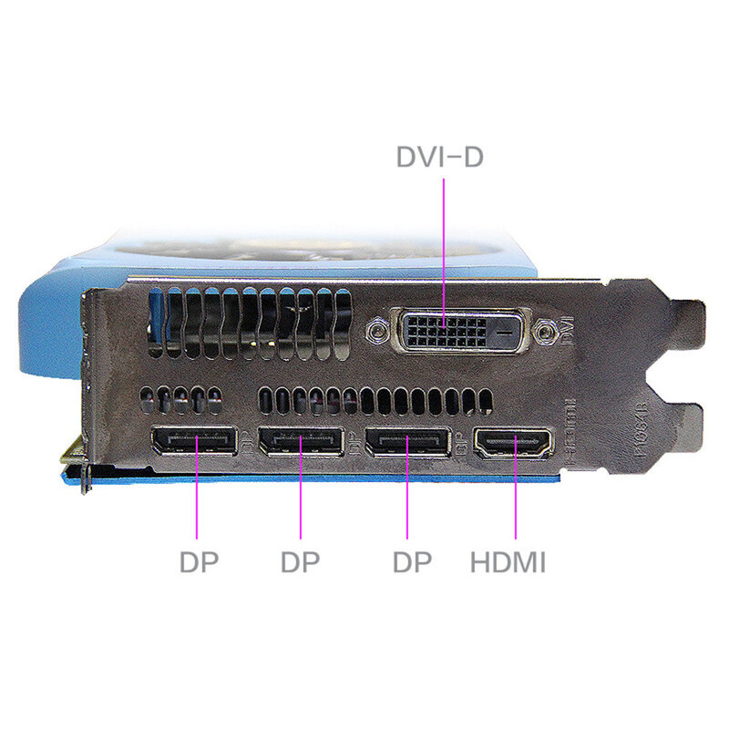 Radeon-carte graphique pour jeux vidéo RX590 8 go GDDR5, PCI Express x16 3.0, DVI, HDMI, 3 x DP, pour ordinateur de bureau