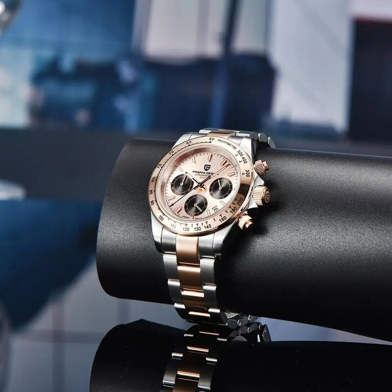 Novo design pagani marca relógios automáticos dos homens data relógio de pulso homem negócios relógio de quartzo masculino esportes aço à prova dwaterproof água 2020