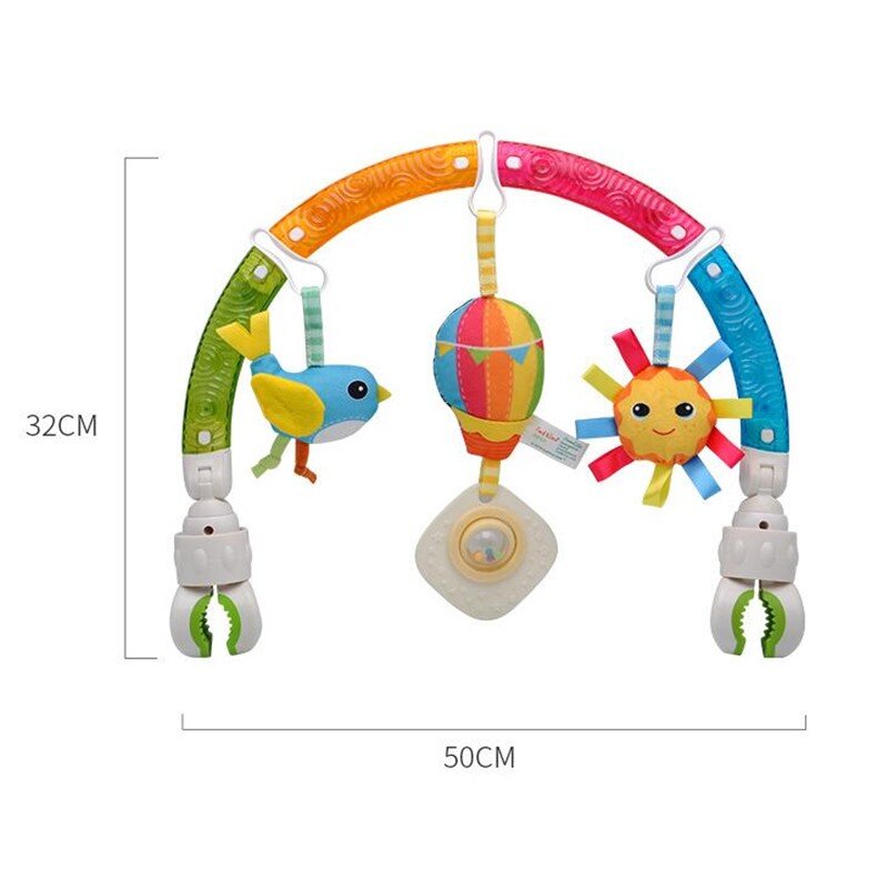 Sozzy รถเข็นเด็กทารก/เตียง/Crib แขวนของเล่นสำหรับหมา rattles ที่นั่งน่ารัก Plush โทรศัพท์มือถือของขวัญ 88 ซม.ZEBRA Rattles 20% OFF