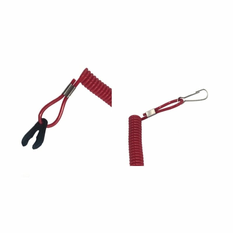 Boat Outboard Engine Motor Kill Stop Switch Safety Lanyard Clip For Yamaha For Honda Motorboat Engine Stop Switch Key Lanyard