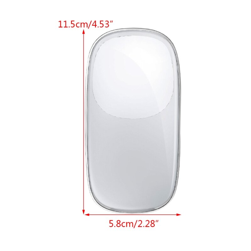 Transparente de silicona suave caso Compatible con ratón Magic Mouse 1 / 2 portátil Protector Anti-Protector de arañazos de la cubierta de la piel
